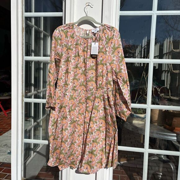 J Crew Smocked Waist Mini Dress in Liberty® Butterfield Poppy Fabric NWT - Picture 10 of 15